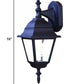HomeRoots Swing Arm Outdoor Wall Light With Black Finish