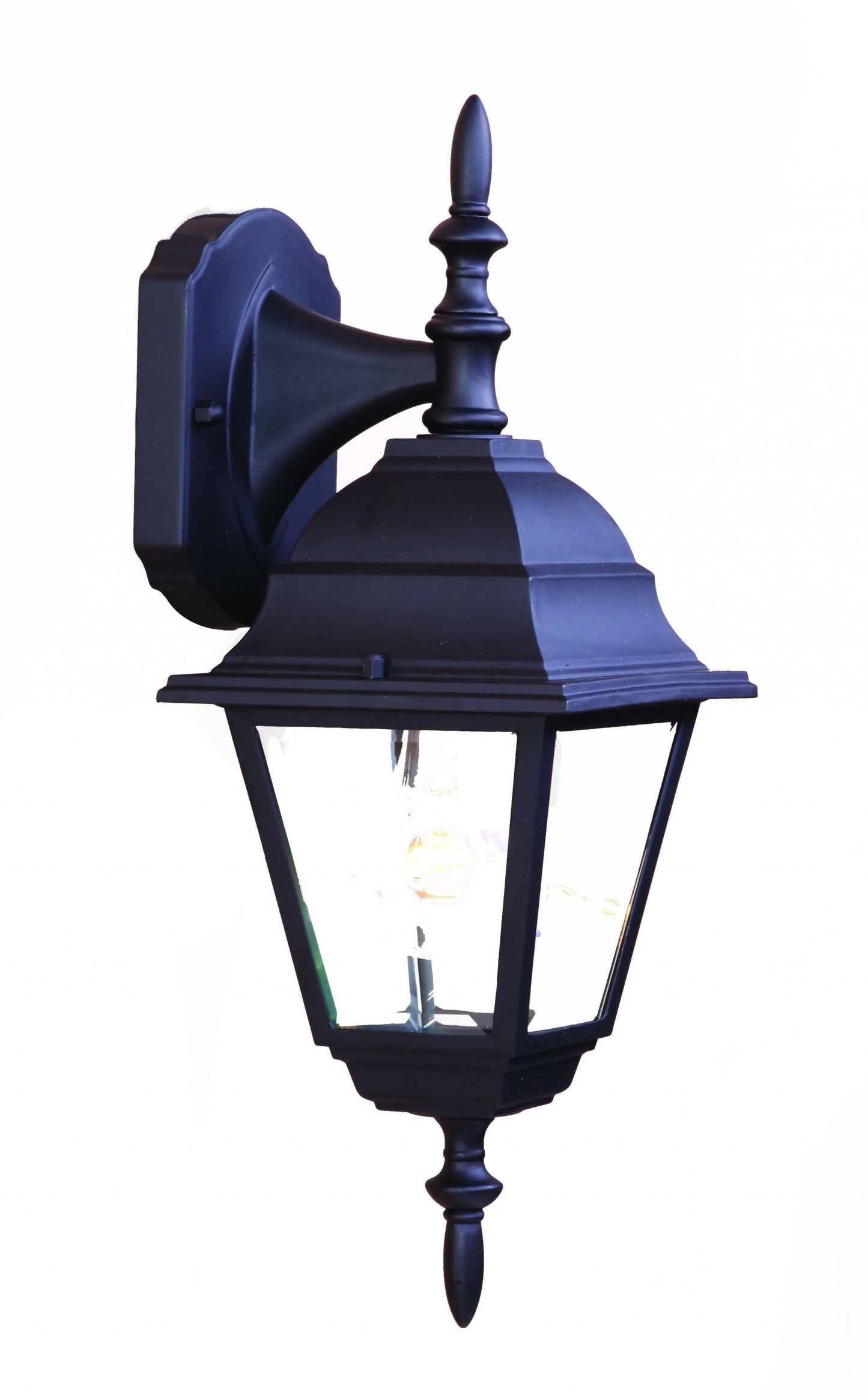 HomeRoots Swing Arm Outdoor Wall Light With Black Finish