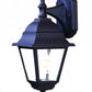 HomeRoots Swing Arm Outdoor Wall Light With Black Finish