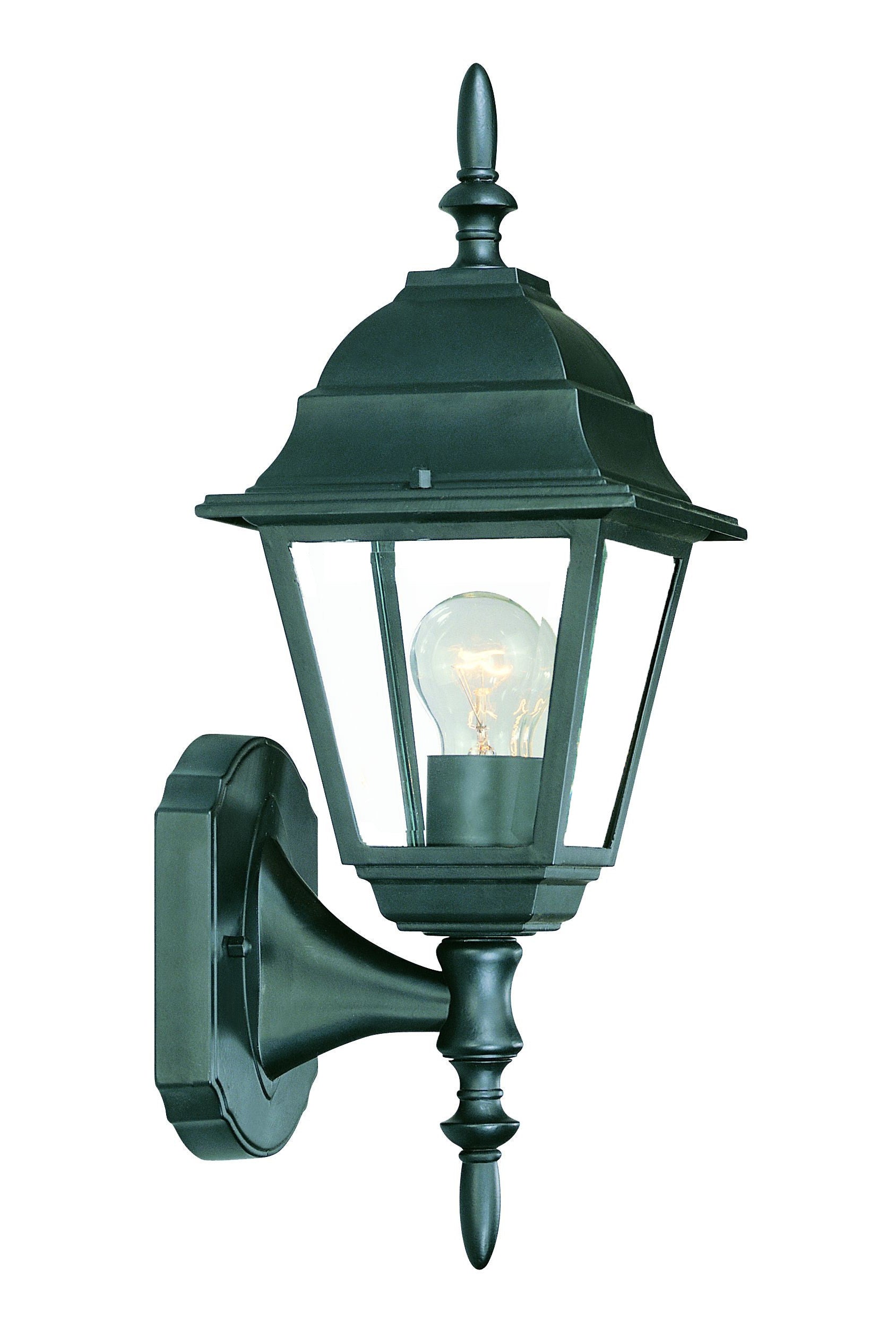 HomeRoots Swing Arm Outdoor Wall Light With Matte Black Finish