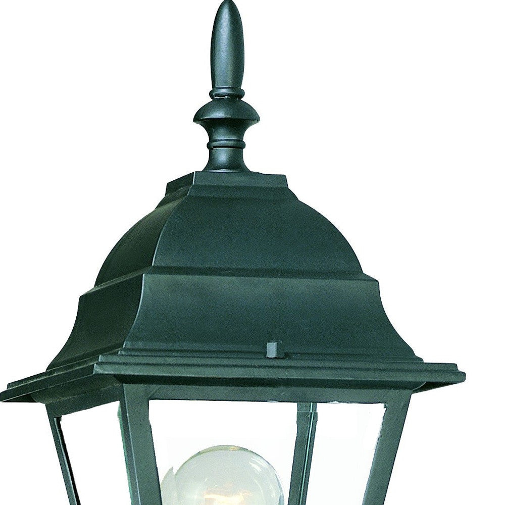 HomeRoots Swing Arm Outdoor Wall Light With Matte Black Finish
