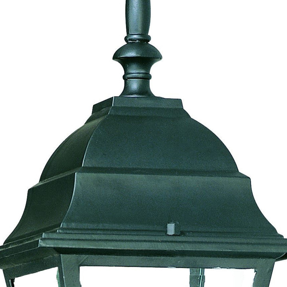 HomeRoots Swing Arm Outdoor Wall Light With Matte Black Finish