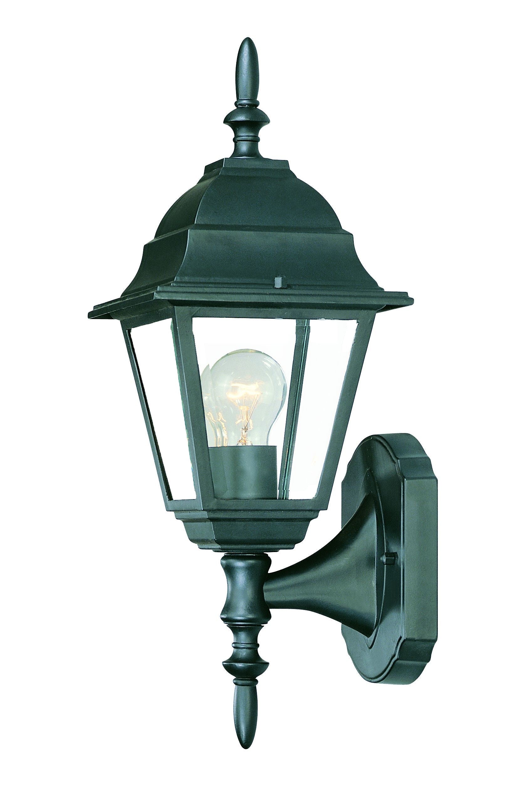 HomeRoots Swing Arm Outdoor Wall Light With Matte Black Finish