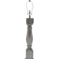 HomeRoots Table Lamp Base Only in Washed Brown Finish