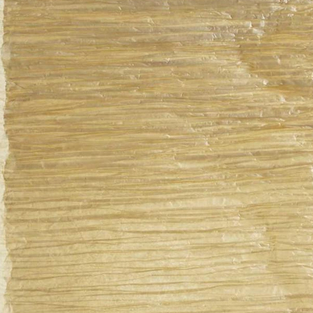 HomeRoots Table Lamp With Wildside Paper Shade in Natural Rubber Wood Finish