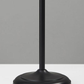 HomeRoots Tailored Torchiere With Bright Illumination and Black Metal Finish