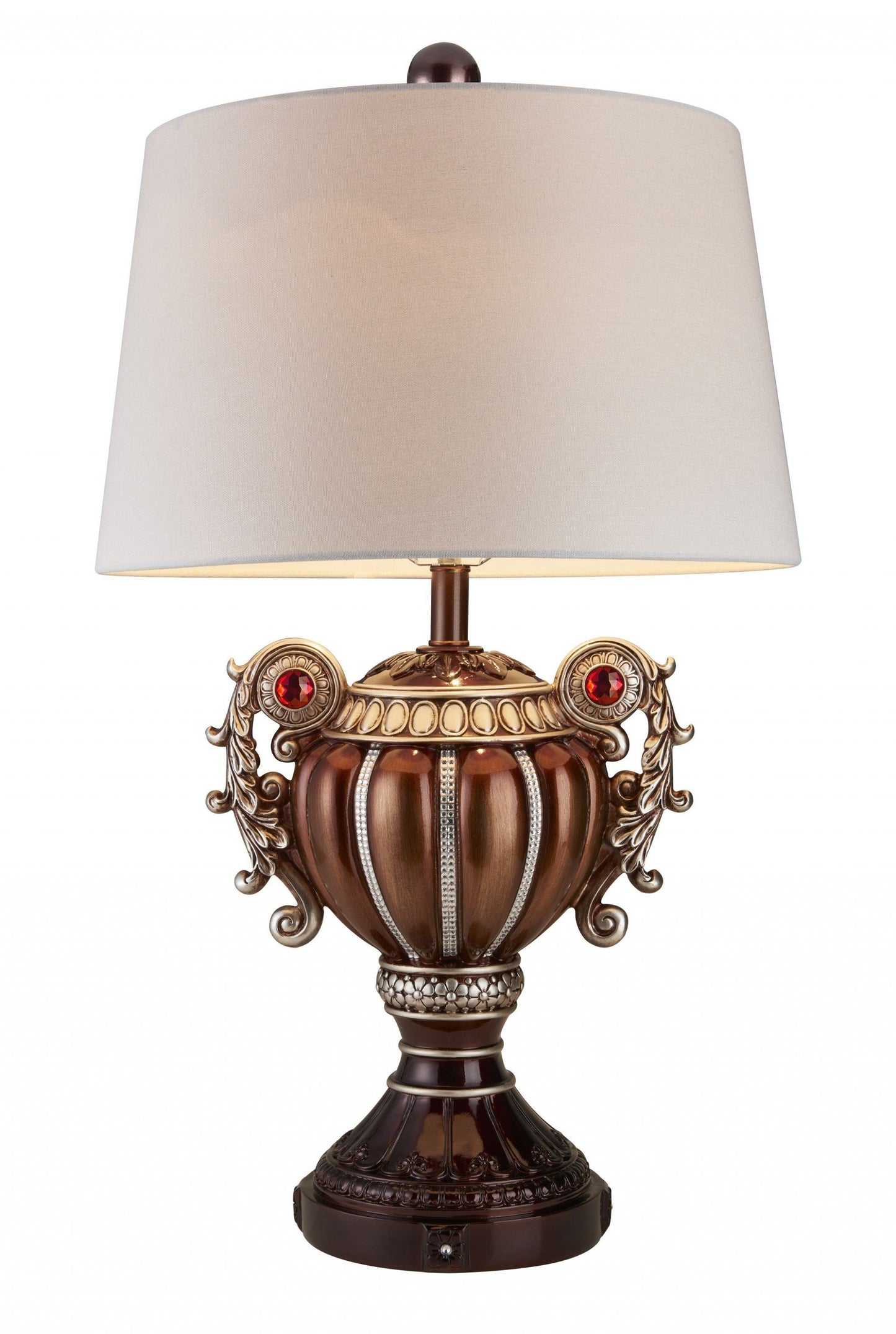 HomeRoots Tall Urn Shaped Table Lamp in Bronze Finish