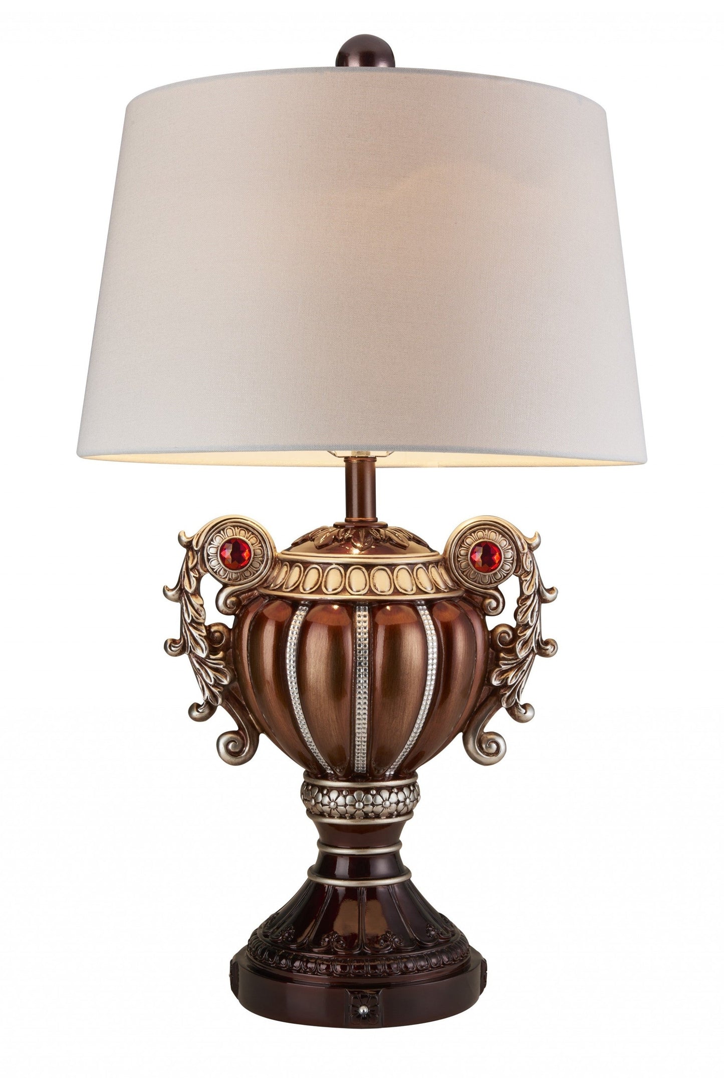 HomeRoots Tall Urn Shaped Table Lamp in Bronze Finish