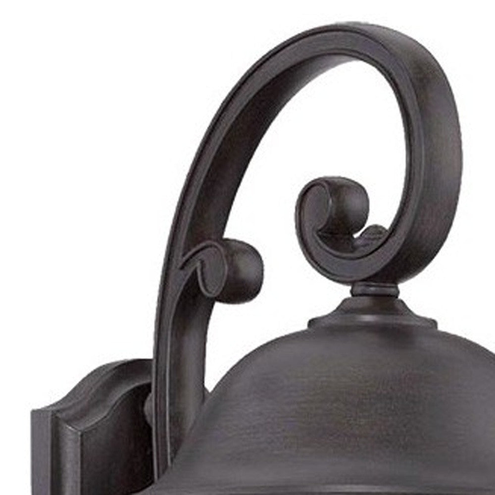 HomeRoots Tapered Goblet Wall Light in Matte Black Finish