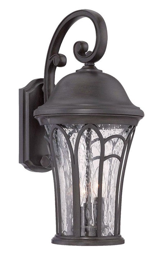 HomeRoots Tapered Goblet Wall Light in Matte Black Finish
