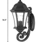HomeRoots Tapered Lantern Wall Light in Matte Black Finish