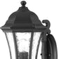 HomeRoots Tapered Lantern Wall Light in Matte Black Finish