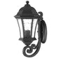 HomeRoots Tapered Lantern Wall Light in Matte Black Finish