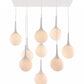 HomeRoots Tear Drop Ceiling Lamp in White Finish