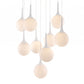 HomeRoots Tear Drop Ceiling Lamp in White Finish