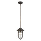 HomeRoots Teardrop Shape Pendant Light in Antique Bronze Finish