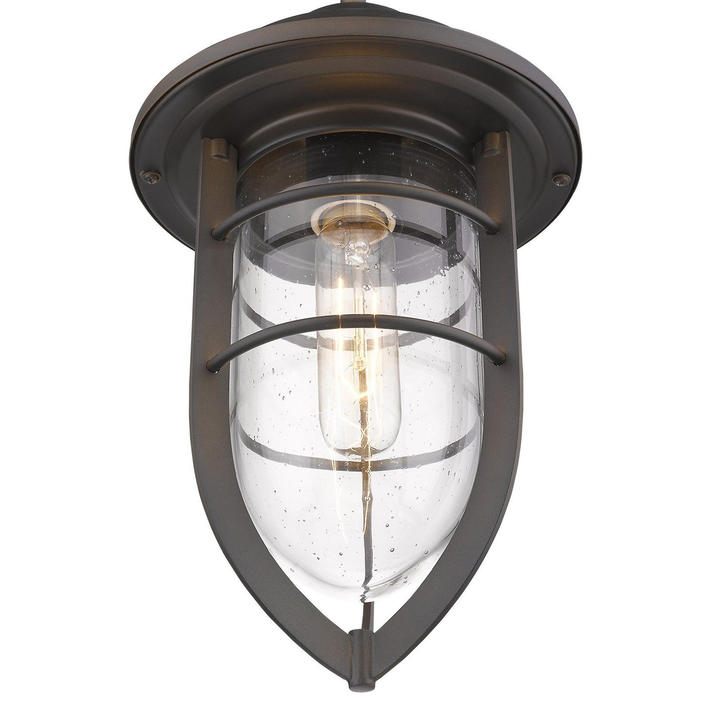 HomeRoots Teardrop Shape Pendant Light in Antique Bronze Finish