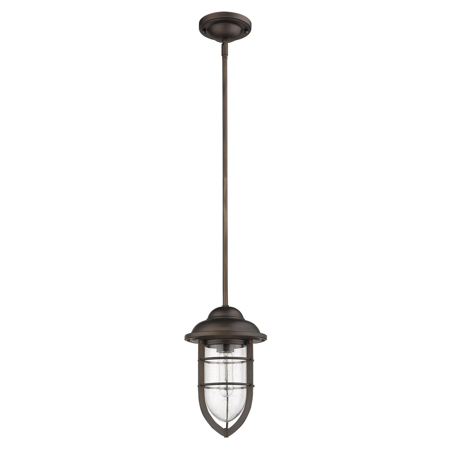 HomeRoots Teardrop Shape Pendant Light in Antique Bronze Finish