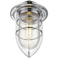 HomeRoots Teardrop Shape Pendant Light in Silver Finish