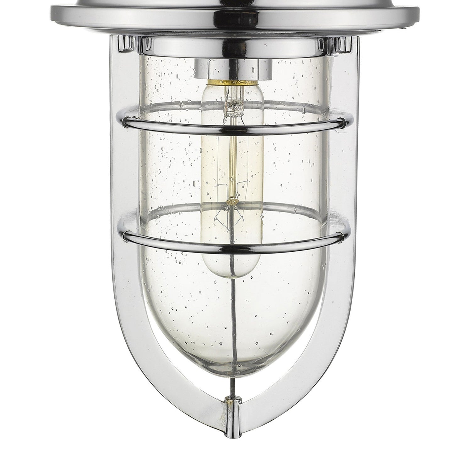 HomeRoots Teardrop Shape Pendant Light in Silver Finish