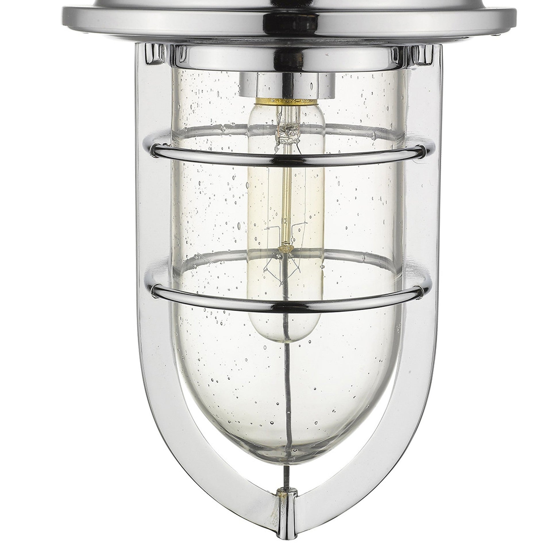 HomeRoots Teardrop Shape Pendant Light in Silver Finish