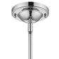 HomeRoots Teardrop Shape Pendant Light in Silver Finish