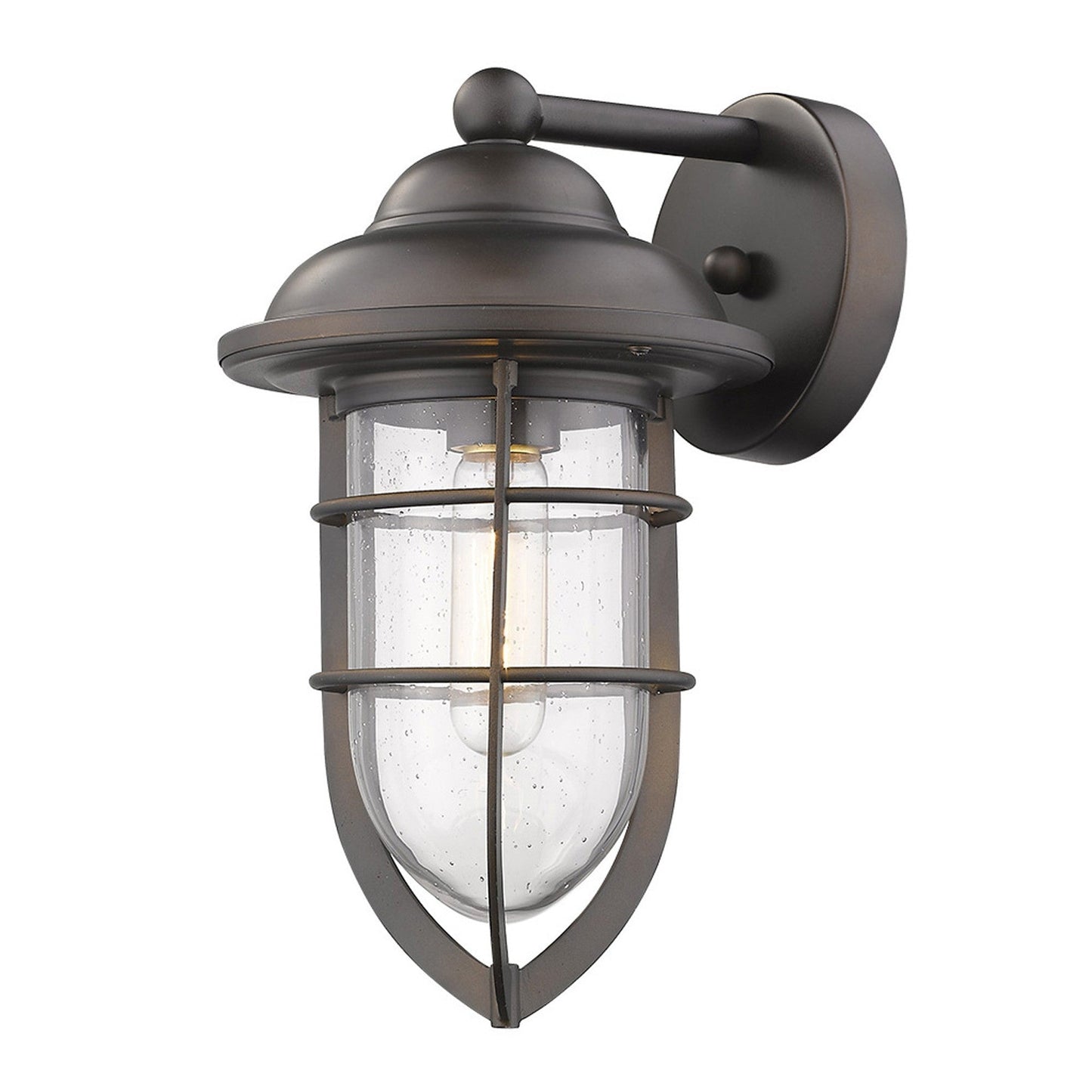 HomeRoots Teardrop Shape Wall Sconce in Antique Bronze Finish