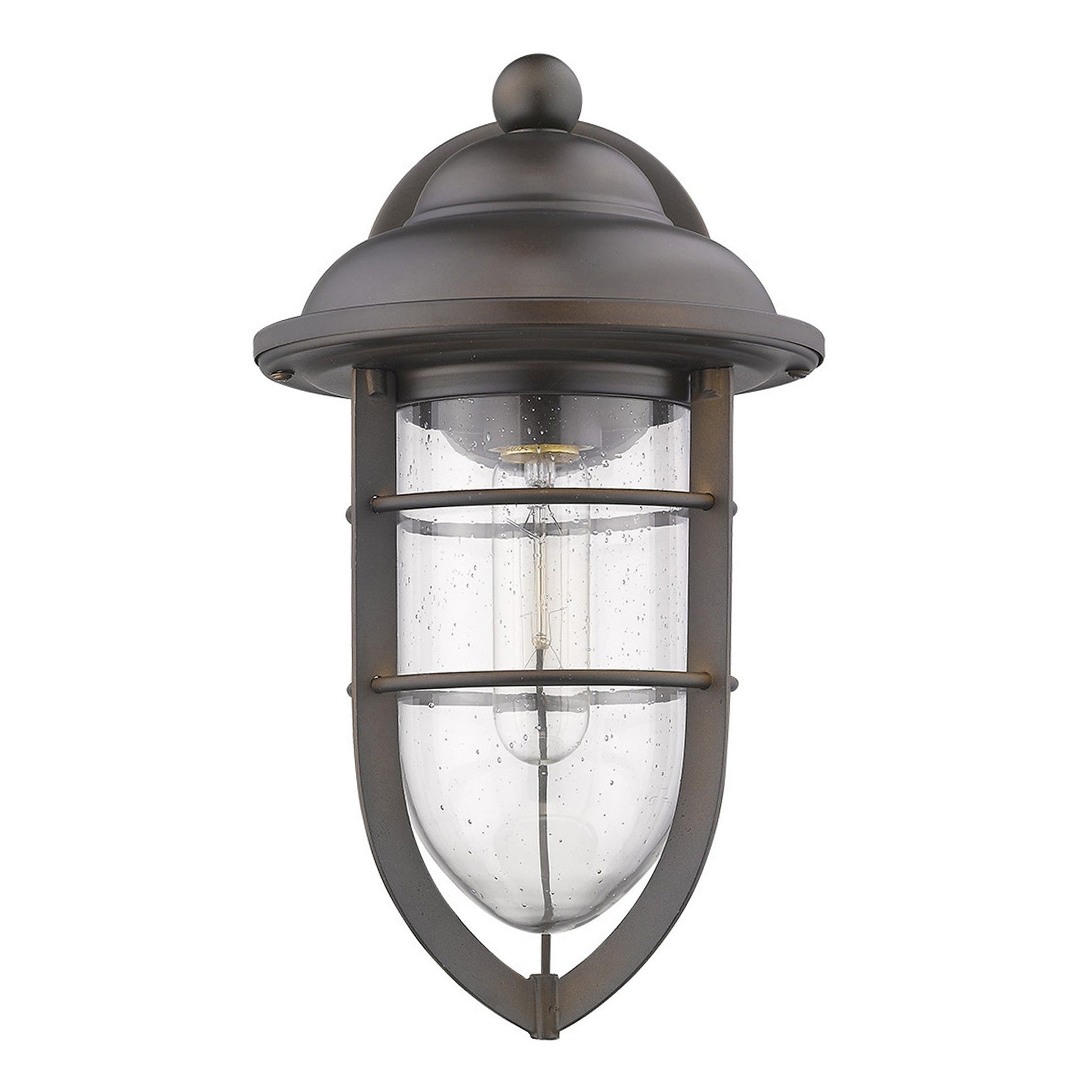 HomeRoots Teardrop Shape Wall Sconce in Antique Bronze Finish