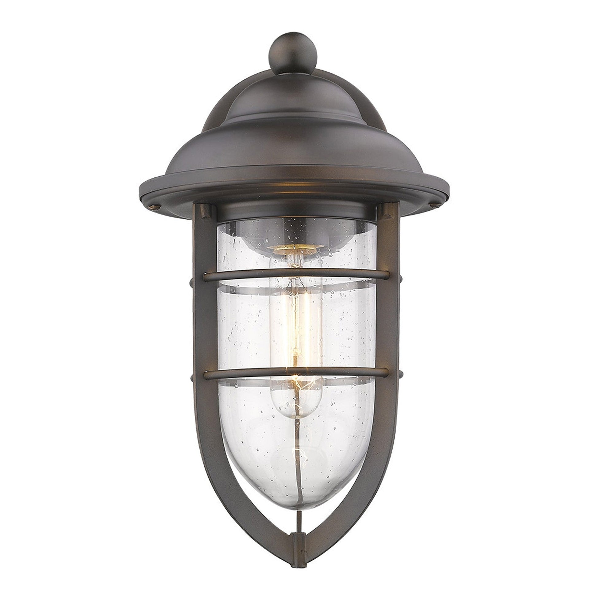 HomeRoots Teardrop Shape Wall Sconce in Antique Bronze Finish