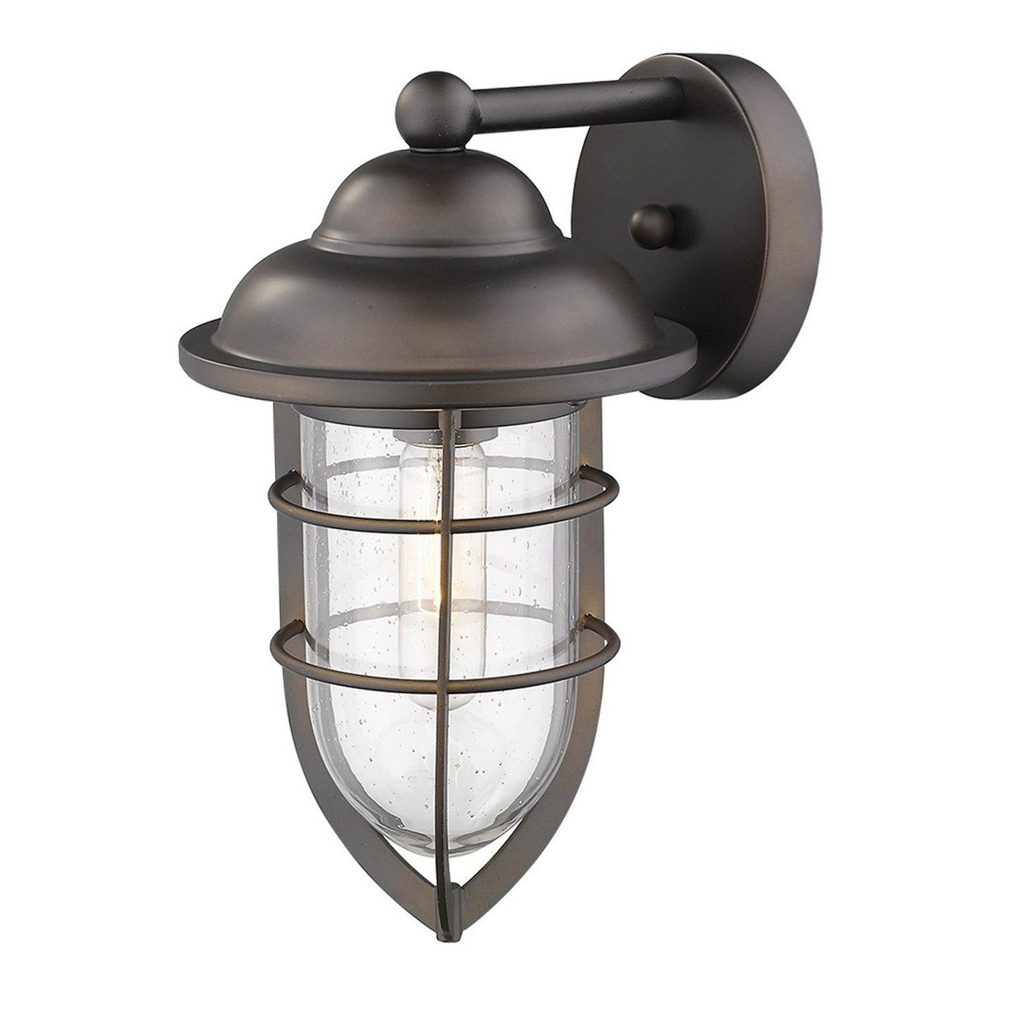 HomeRoots Teardrop Shape Wall Sconce in Antique Bronze Finish