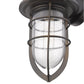 HomeRoots Teardrop Shape Wall Sconce in Antique Bronze Finish