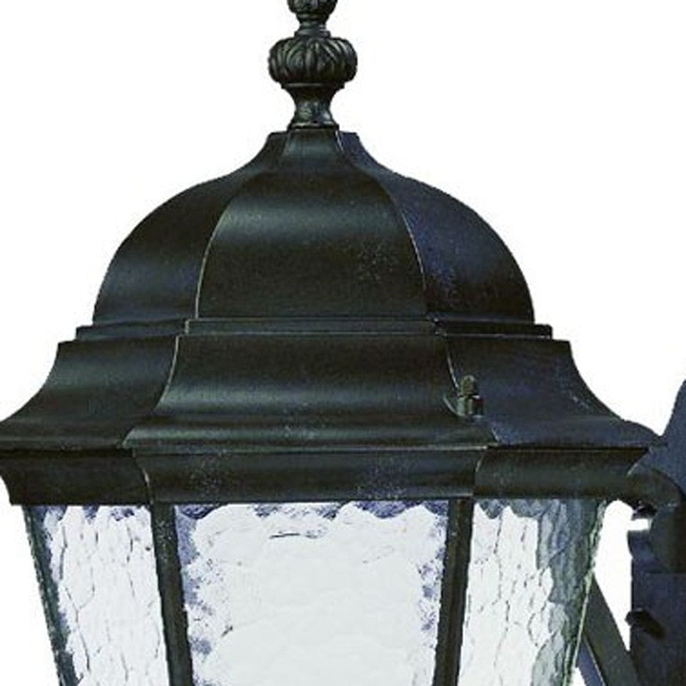 HomeRoots Telfair 3-Light Wall Light With Marbleized Mahogany Finish