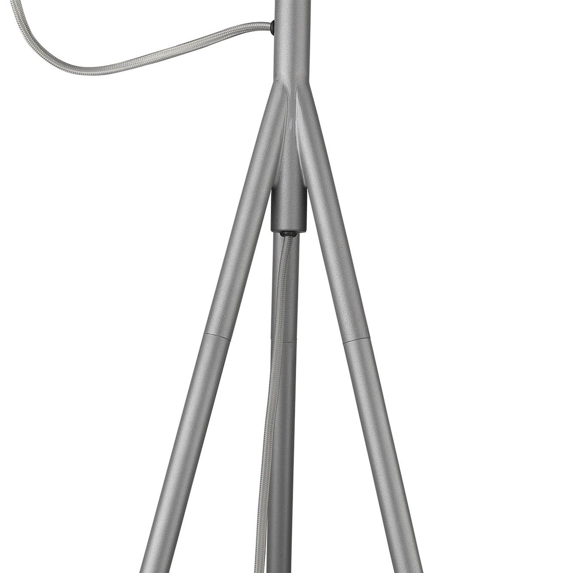 HomeRoots Terra 2-Light Floor Lamp in Gray Finish