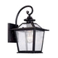 HomeRoots Terrarium Shape Wall Light in Matte Black Finish