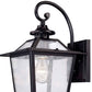 HomeRoots Terrarium Shape Wall Light in Matte Black Finish