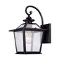 HomeRoots Terrarium Shape Wall Light in Matte Black Finish