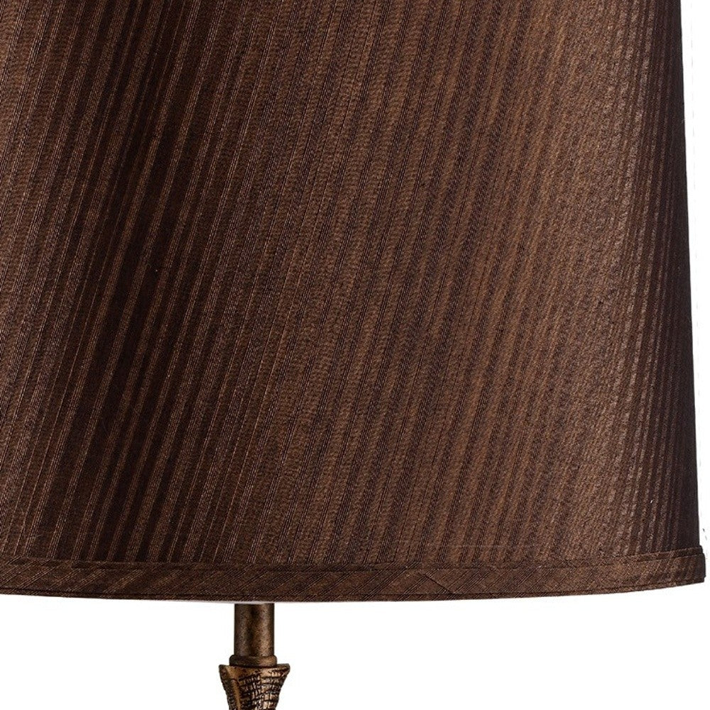 HomeRoots Textured Elephant Table Lamp With Antiqued Bronze Finish