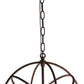 HomeRoots Theo 17" 5-Light Chandelier In Rust Finish