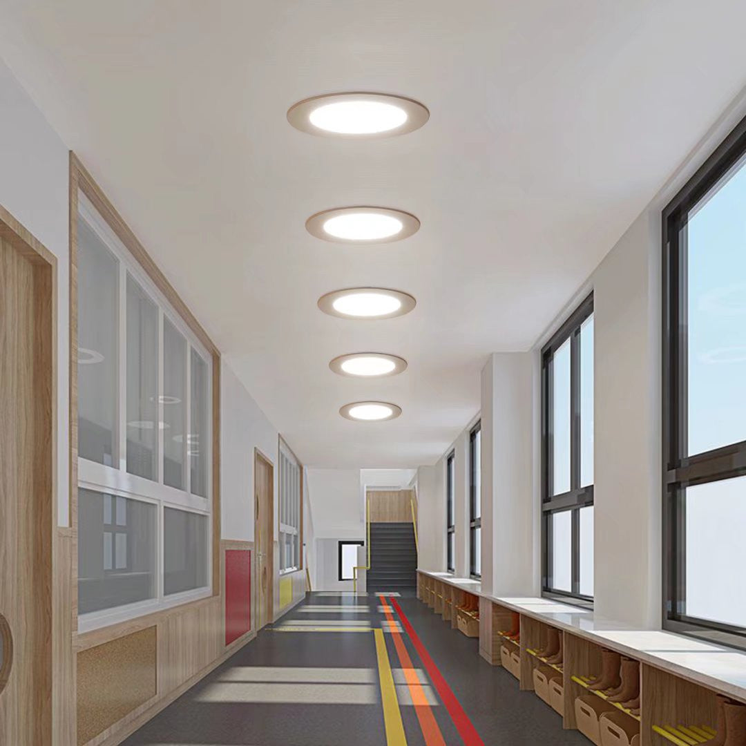 HomeRoots Thin Recedessed Lights With Junction Box in Set of Twelve
