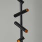 HomeRoots This Way That Way Metal LED Floor Lamp in Black Finish