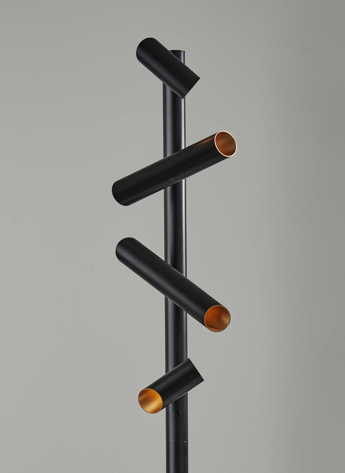 HomeRoots This Way That Way Metal LED Floor Lamp in Black Finish