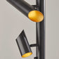 HomeRoots This Way That Way Metal LED Floor Lamp in Black Finish