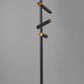 HomeRoots This Way That Way Metal LED Floor Lamp in Black Finish