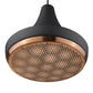 HomeRoots Tholos 1-Light Pendant in Matte Black Finish