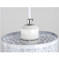 HomeRoots Three Light Ceiling Lamp With Abstract Square Details in Silver Finish