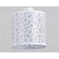 HomeRoots Three Light Ceiling Lamp With Abstract Square Details in Silver Finish
