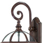 HomeRoots Three Light Eastern Lantern Wall Light With Dark Brown Finish