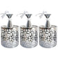 HomeRoots Three Light Pendant Chandelier With Petal Detailing in Silver Finish