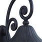 HomeRoots Three Light Wall Light With Leaf Detail and Matte Black Finish