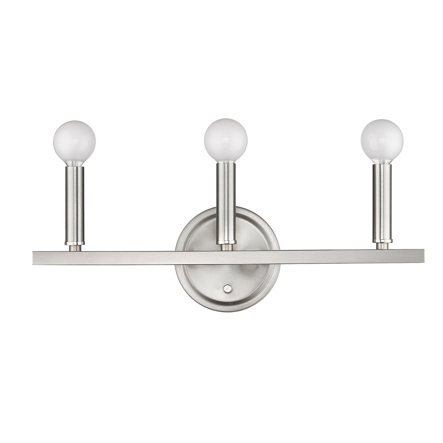 HomeRoots Three Light Wall Sconce in Silver Finish